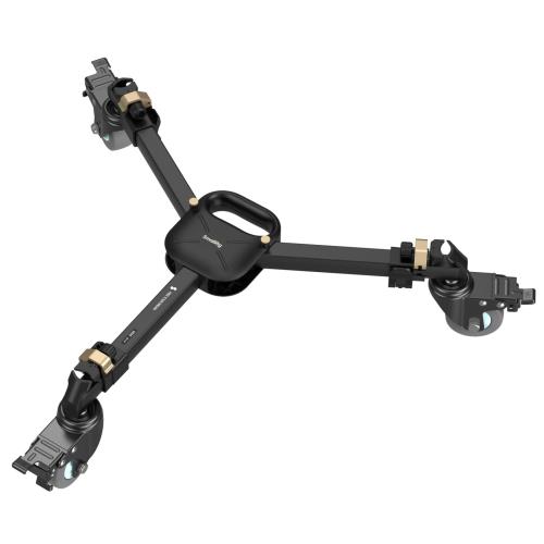 SmallRig ビデオ三脚用 ドリー 汎用プーリー 耐荷重20kg 折りたたみ式3輪 クイックロック 静音 安定 収納バッグ付き-5020