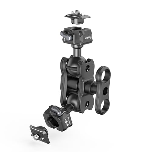 SmallRig クイックリリース ボールヘッド マジックアーム 360°回転 関節式マジックアーム 1/4ネジ付き ドロップイン HawkLock カメラクランプ フィールドモニター/カメラ/ライト用 最大荷重5kg アルミニウム合金 3515C