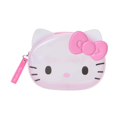 サンリオ(SANRIO) クリアポーチ（I Love Hello Kitty） ハローキティ ピンク PVC・スチール 小物入れ 606057