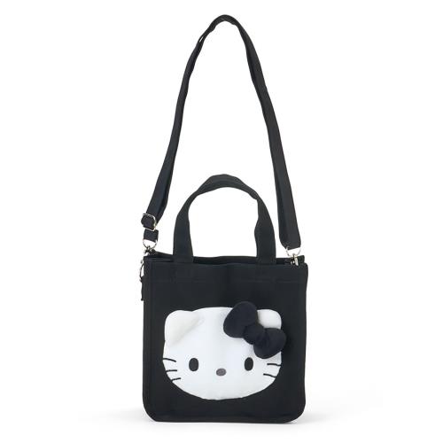 Character Wear - [サンリオ] 2WAYミニトートバッグ（I Love Hello Kitty） ハローキティ ブラック 綿・ポリエステル・スチール ショルダーバッグ 対象年齢3才以上 606421