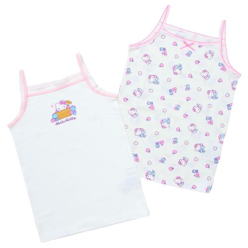 Character Wear - [サンリオ] キッズキャミソール 2枚セット ハローキティ 110cm 綿100% お名前ネーム付き 152145