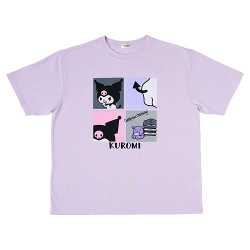 [サンリオ] オーバーサイズTシャツ クロミ 本体:ポリエステル65%・綿35%リブ部分:ポリエステル62%・綿33%・ポリウレタン5% 607851