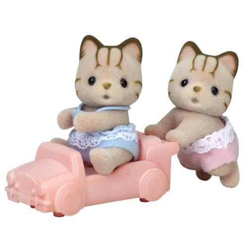 シルバニアファミリー 人形 シマネコのふたごちゃん ニ-116 STマーク認証 3歳以上 おもちゃ ドールハウス Sylvanian Families エポック..
