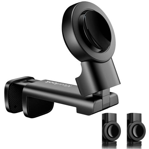 Klearlook MagSafe対応 飛行機 スマホスタンド ホルダー 折畳小型・360度回転 卓上/クリップ式 スマフォンスタンド 安定性 コンパクト 携帯ホルダー 携帯便利 滑り止め加工 全てのPhoneに対応 キッチン/リビングルーム/オフィス/車載/ベット/旅行 用 (2個入り ブラック)