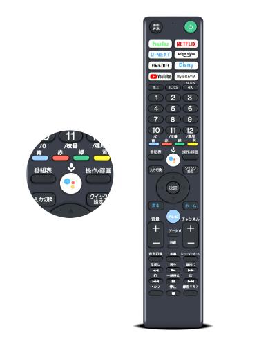 テレビリモコン RMF-TX441J for ソニー ブラビア用リモコン 音声機能付き KJ-49X9500H KJ-55A8H KJ-65A8H KJ-65X8550H KJ-55X8550H KJ-49X8500H KJ-43X8500H KJ-48A9S KJ-49X8000H KJ-43X8000H KJ-75X8000H KJ-65X8000H KJ-55X8000H対応