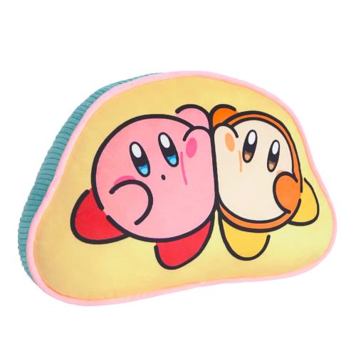 三英貿易(Sanei Boeki) 星のカービィ カービィ play with ワドルディ ダイカットクッション なかよし W40×D10×H27cm ぬいぐるみ KPWW03