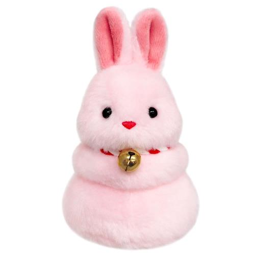 三英貿易 2023年干支ぬいぐるみ うさもっち(紅) ぬいぐるみ 高さ9cm