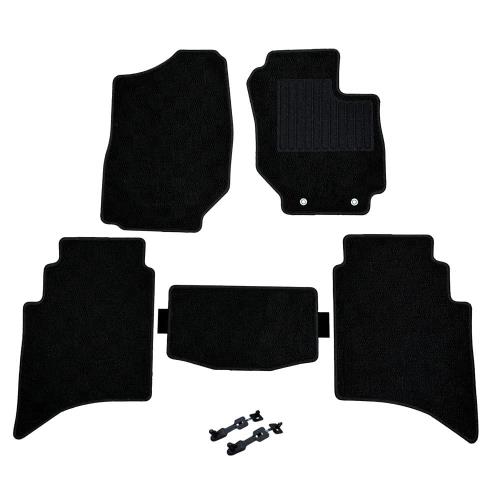 YOURS(ユアーズ), ジムニー ノマド 5ドア 専用 フロアマット 5点セット [MT用:マニュアル車用] [カラー:黄×黒] [ヒールパッド無し] 運転席 助手席 後部座席 ゴミ 汚れ 掃除 キズ 防止 カバー保護 カスタム パーツ ドレスアップ JIMNY NOMADE y701-033-m-yellow-black-nonpad