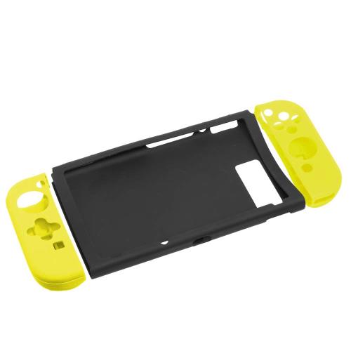 Nintendo Switch (ニンテンドースイッチ) 用 シリコンカバー セパレートタイプ イエロー 45086