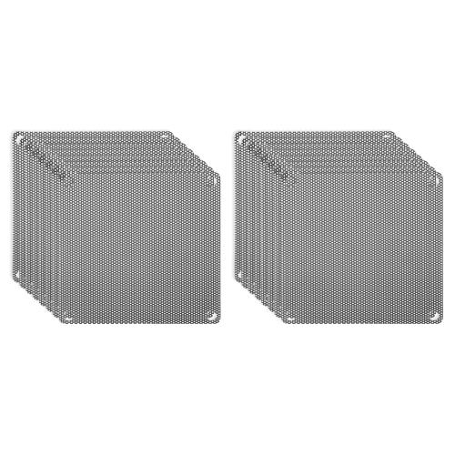 PATIKIL 92mm/3.6 PCファンダストメッシュ、16個パックPVCコンピュータークーラーダストフィルターPCケ..