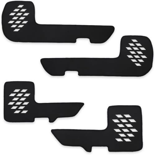 楽天FIDELAYOURS（ユアーズ）, 250系 ランドクルーザー 専用 ドアトリムガード 前後4枚セット [ブラウンレザー調/モスグリーン] キックガード ランクル LANDCRUISER 日本製 保護 プロテクター y607-029brownleathermossgreen [5] S