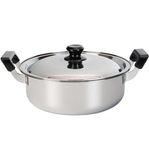 Ih/Gas Compatible - 和平フレイズ ステンレス 両手鍋 料理鍋 26cm 5.2L IH対応 ガス 烹味屋 RB-3253