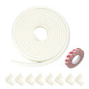 Findbetter コーナーガード保育士が推薦コーナークッション 強力3Mテープ 安心エコなNBR素材 国際SGS安全検査合格 5倍クッション性全長5m+8個...