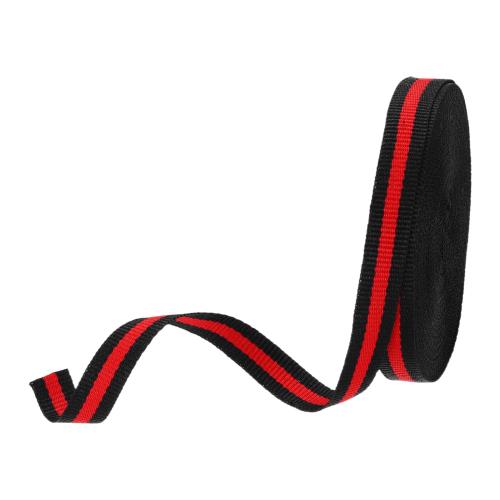 PATIKIL 2/5 黒 レッド ストライプ グログランリボン 10ヤード ポリエステルフ ァブリック ストライプ クラフトリボン ダブルフェイスデザイン ボウ ギフトラッピング DIY メイキング クリスマスデコレーション
