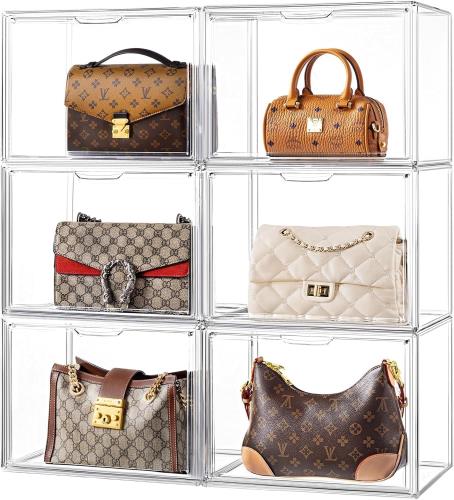 フィギュアケース フルクリア アクリルケース マグネット式扉 コレクションケース 積み重ね 前開き デ..