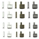 YFFSFDC ジッパープル 部品 ラッチ スライダー ジッパー修理キット 3色 スライダー リテーナー 挿入 ピンジッパーボトム 蝶棒 ジッパー交換キット 4...