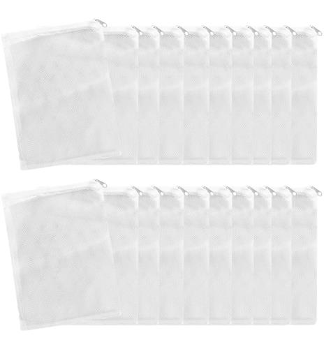 YFFSFDC フィルターバッグ 水槽 魚槽 フィルターネット ジッパー付き 多用途収納ネット 再利用可能 20..