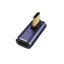 YFFSFDC USB C 変換 アダプター 左右 90° ミドルベント40Gbps高速データ転送100W/5A急速充電 8K@60Hz映像出力L字 L型 タイ...