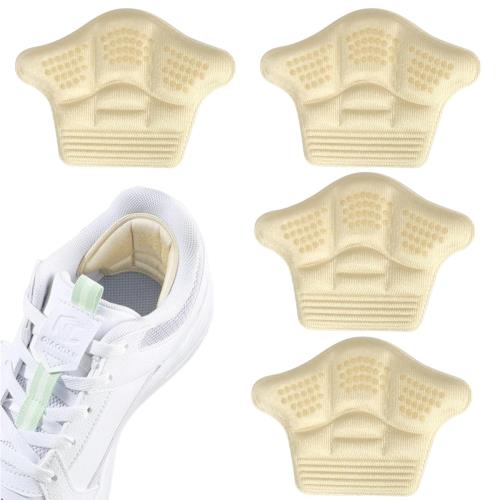 YFFSFDC かかとパッド パカパカ防止 靴ずれ防止 滑り止め サイズ調整 革靴 スニーカー 靴擦れ防止 かかと 踵保護 かかと修理 パッチ シューズ補修材 革靴 スニーカー かかと 貼るだけで簡単 (肌の色 2足セット)
