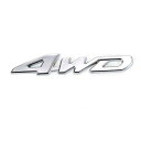 YFFSFDC 汎用 ステッカー 両面テープ付 簡単貼り付け 3D 立体スッテカー エンブレム 4WD 金属 カー用品 アクセサリー 装飾 車 プレゼント シル...