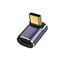 YFFSFDC USB C 変換 アダプター 上下 90° ミドルベント40Gbps高速データ転送100W/5A急速充電 8K@60Hz映像出力L字 L型 タイ...