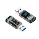 YFFSFDC USB変換アダプタ 2個セット LEDワットスクリーン表示 リアルタイムの電力監視 USB3.2 メスからオス変換コネクタ Type A 変換ア...