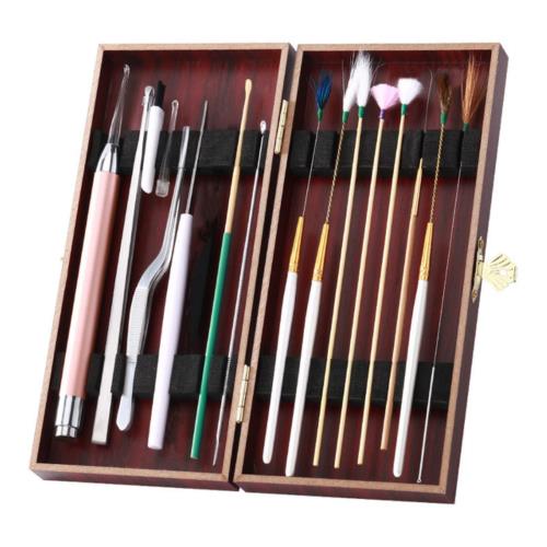 YFFSFDC LEDライト付き 耳かき ピンセット 耳掃除 イヤークリーナー みみかき 18本セット 耳垢クリーニ..