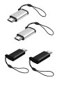 YFFSFDC マイクロUSB変換アダプター タイプC Micro USB 変換アダプタ 4個入り Type C メス to Micro USB オス 変換コネ...