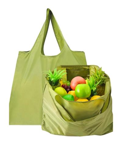 [YFFSFDC] エコバッグ 買い物バッグ 折りたたみ 大容量 収納簡単 軽量 コンパクト 防水素材 コンビニバッグ ショッピングバッグ 洗濯可能 繰り返し使える 携帯便利 大袋（グリーン）