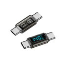 YFFSFDC USB4.0 Type C 変換 アダプター 2個セット USB Type C 延長アダプタ オス to オス LEDワットスクリーン表示 40...