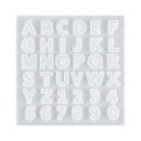YFFSFDC シリコンモールド アルファベット 数字 レジン型 アクセサリー パーツ シリコン レジン ソフト モールド 樹脂 粘土 抜き型 英字 DIY 手作り ハンドメイド