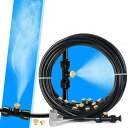YFFSFDC ミストシャワー 屋外 散水ノズル 灌漑システム 自動散水セット 噴霧ノズルミストシャワー 屋外散水 点滴灌漑 水やり プール 植物 盆栽用 家庭...