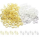 ネジヒートン uvレジン アクセサリー パーツ 金具 ハンドメイド DIY 用 手芸用品 手作り 5*10mm (ゴールド*50個+シルバー*50個)