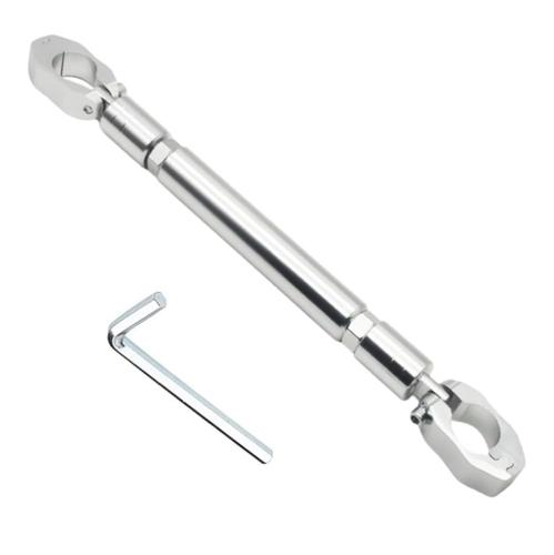 YFFSFDC オートバイバランスバー アルミニウム合金 ハンドルブレース ハンドルスタビライザー 外径φ22m..