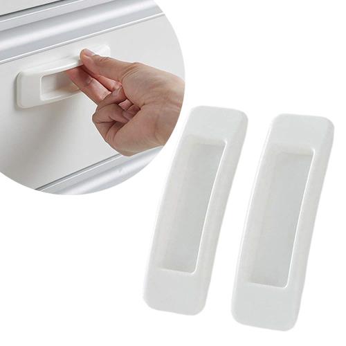 取っ手 2個セット 引戸用取手 引き戸開閉補助 引き戸 引き手 窓/網戸/引き出し/戸棚/ドア用 両 ...
