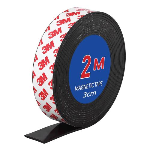 マグネットシート マグネットテープ 粘着テープ 強力 粘着付き 3M ゴム磁石 粘着剤付 DIY/クラフト (30mm)