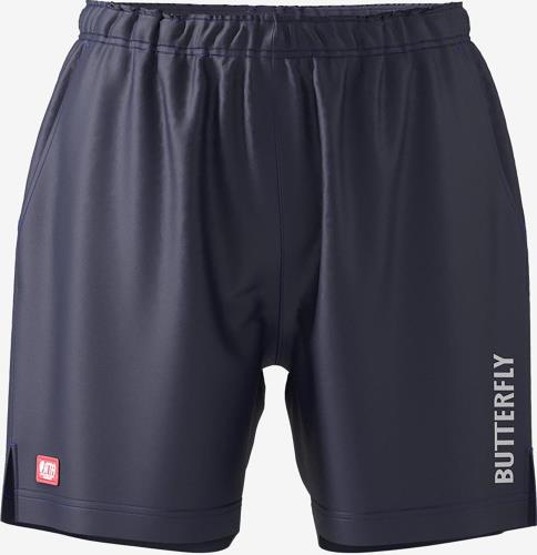 [バタフライ] 卓球 ゲームパンツ セミロング・パンツ 吸水速乾 伸縮 JTTA公認 52280 ネイビー M