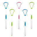 サムコス 舌ブラシ シリコン 5本セット3色 舌 磨き ブラシ 舌クリーナー 口臭ケア 舌苔 掃除 舌磨き 両面用 個包装 携帯に便利 (2本ブルー 2本グリー...