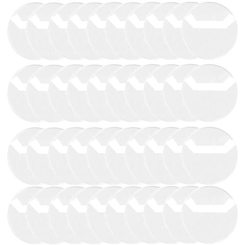 サムコス 缶バッジカバー 保護カバー 40枚セット 透明 コレクション ディスプレイ 缶バッジの保護 収納..