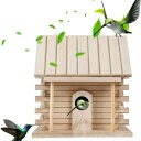 YFFSFDC 野鳥用巣箱 鳥の巣箱 完成品 天然木材 繁殖ボックス 野鳥の餌台 バードテント インコ 鳥小屋 庭の装飾 親子体験