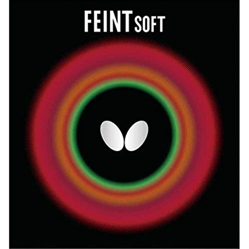 バタフライ(Butterfly) 卓球用ソフトラバー フェイントソフト 00070 ブラック 薄