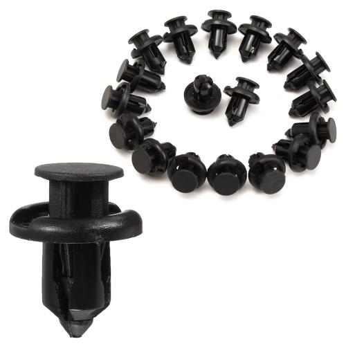 サムコス 自動車用リベット バンパークリップ プッシュリベット バンパークリップ カバー 保持クリップ ナイロン製 バンパー 日産/三菱/スズキ/ホンダ/ダイハツ車用 (ブラック 10mm)