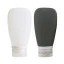 YFFSFDC トラベルボトル シャンプー ボトル 90ml 小分け容器 漏れ防止 化粧品容器 アウトドア 出張用 旅行用 黒と白2色セット