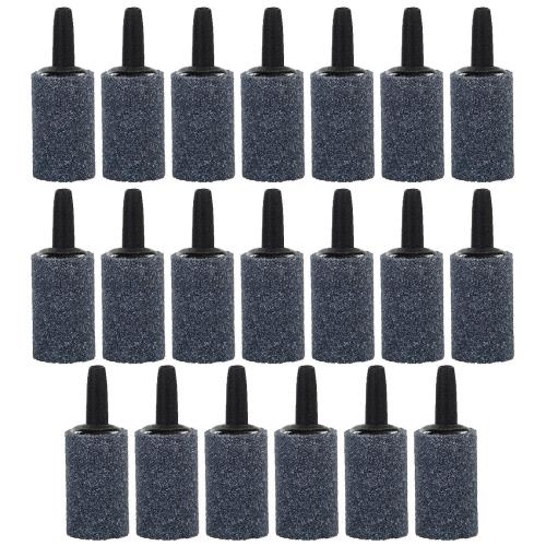 エアーストーン 20個入り 25mm×15mm 円筒形 いぶきエアーストーン 小型 気泡ディフューザー 水族館 水槽 アクアリウム 魚タンク ポンプ 空気石 養液栽培用