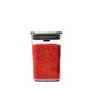 オクソー 保存容器 OXO プラスチック 密閉 1.0L ステンレス ポップコンテナ スモールスクエア ショート