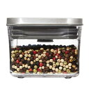 オクソー 保存容器 OXO プラスチック 密閉 0.4L ステンレス ポップコンテナ スモールスクエア ミニ