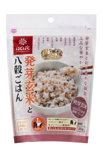 はくばく 発芽玄米と八穀ごはん 250g×1袋