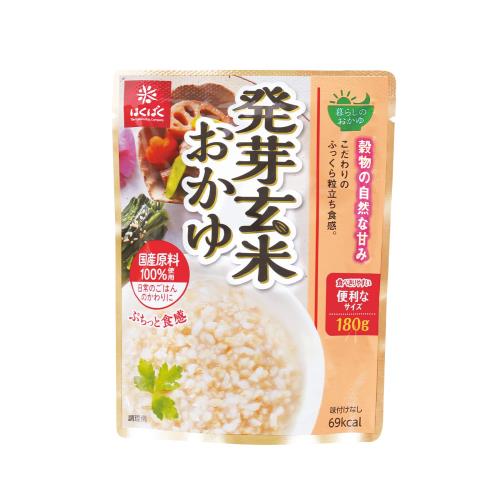 はくばくおかゆ 発芽玄米おかゆ (在宅ワーク・非常食・常備用に) 180g