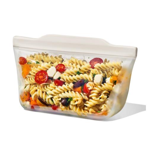 OXO オクソー シリコン スタンド バッグ M 食品保存 繰り返し 使える 電子レンジ 食洗機 対応 23×14cm ..