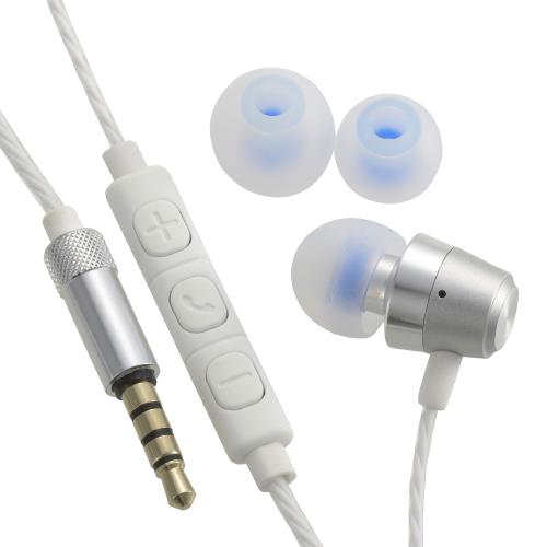 オーム電機 AudioComm シングルインナーホン シルバー HP-B171N-S 03-2431 OHM